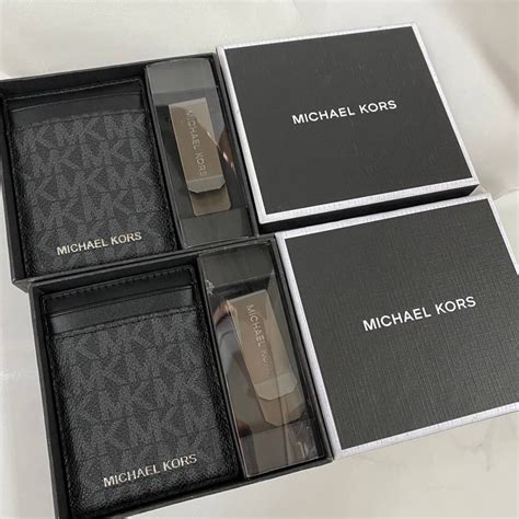 michael kors money clip|michael kors billfold wallet.